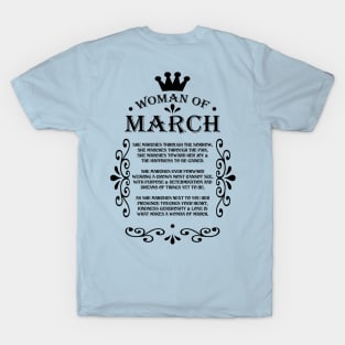 SKILLHAUSE - WOMAN OF MARCH T-Shirt